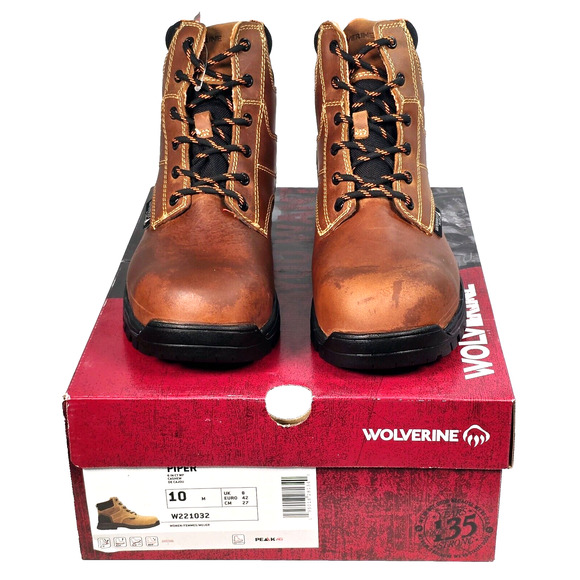 Wolverine PIPER Women's Sz 10 M  Waterproof Composite Toe 6" Work Boots W221032 - Picture 1 of 14